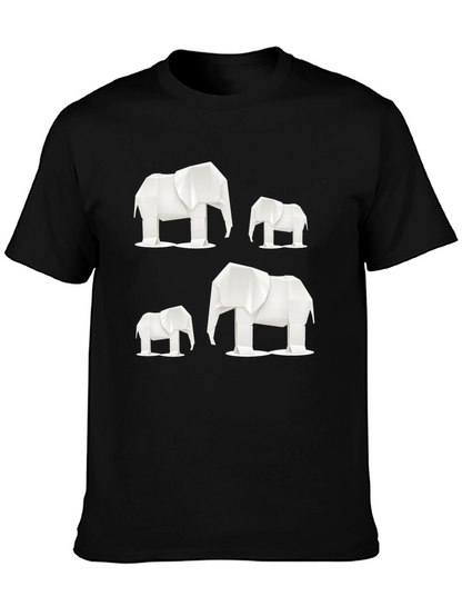 Origami Elephant Graphic Tee