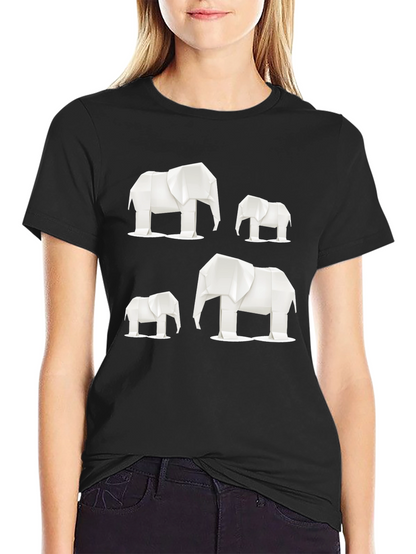 Origami Elephant Graphic Tee