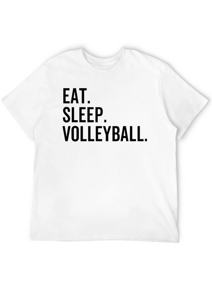 Eat Sleep Volleyball T-Shirt - Black