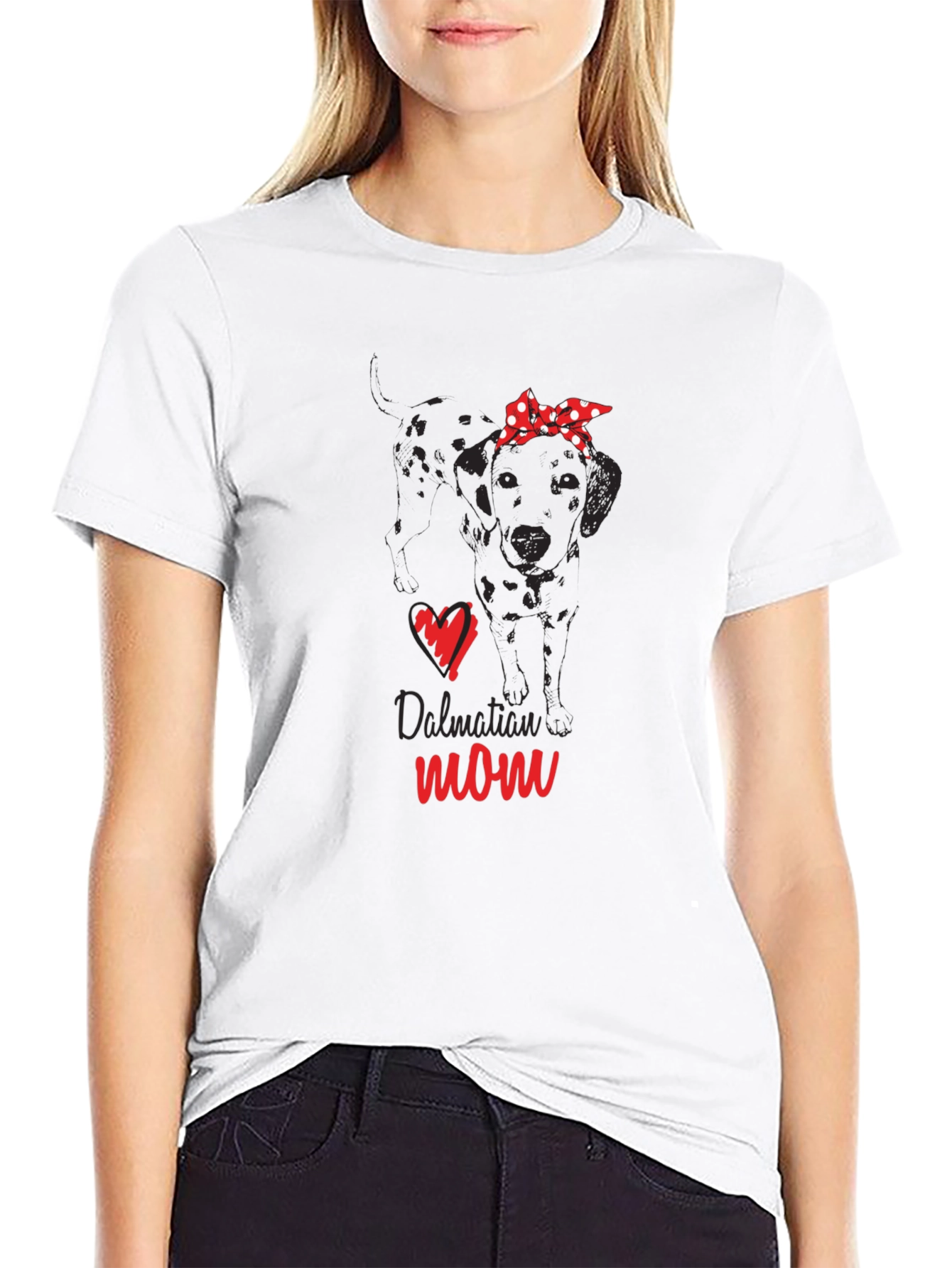 Dalmatian Mom Graphic Tee - Dog Lover Shirt