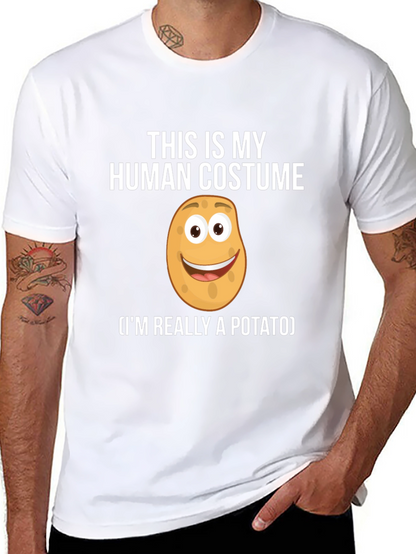 Human Costume Potato T-Shirt: Funny Novelty Tee