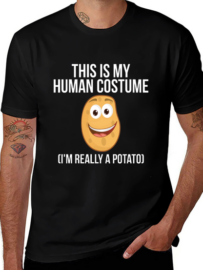 Human Costume Potato T-Shirt: Funny Novelty Tee