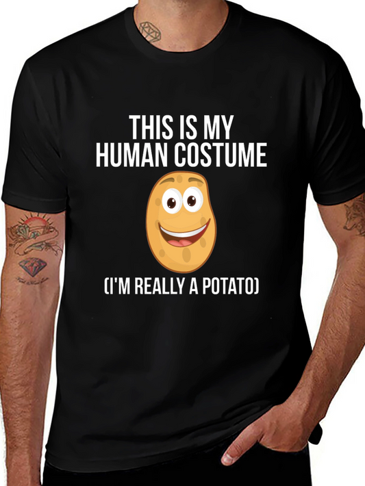 Human Costume Potato T-Shirt: Funny Novelty Tee