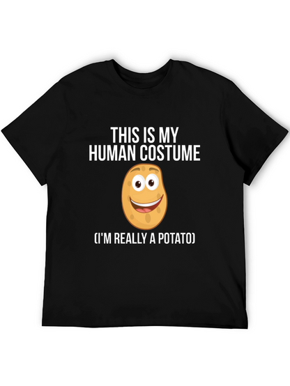 Human Costume Potato T-Shirt: Funny Novelty Tee