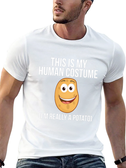 Human Costume Potato T-Shirt: Funny Novelty Tee