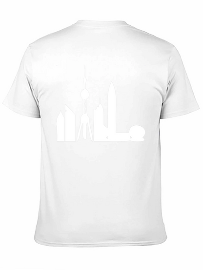 Shanghai Skyline Graphic Tee - Modern Cityscape Shirt