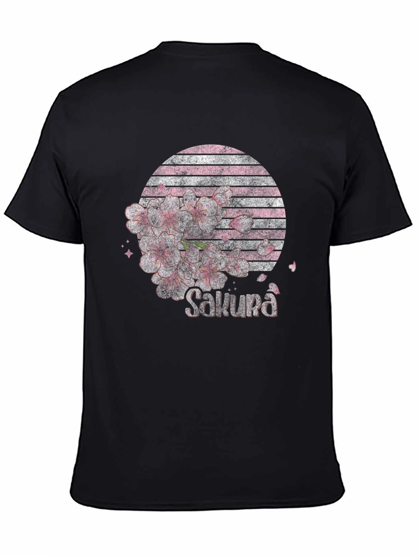 Sakura Blossom Graphic Tee - Stylish Japanese Design
