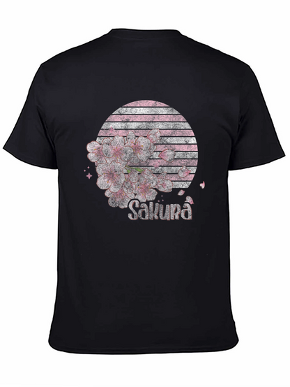 Sakura Blossom Graphic Tee - Stylish Japanese Design