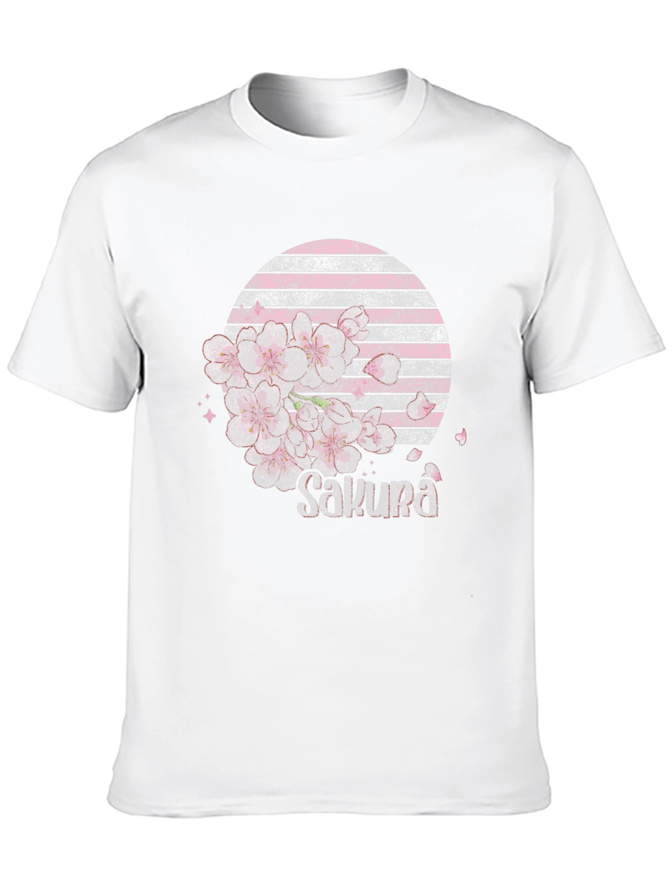 Sakura Blossom Graphic Tee - Stylish Japanese Design