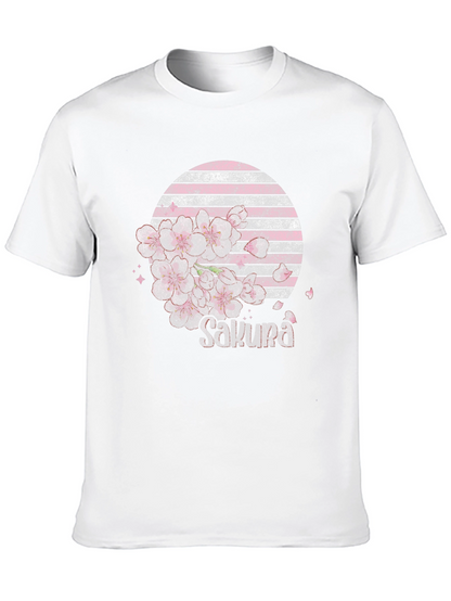 Sakura Blossom Graphic Tee - Stylish Japanese Design