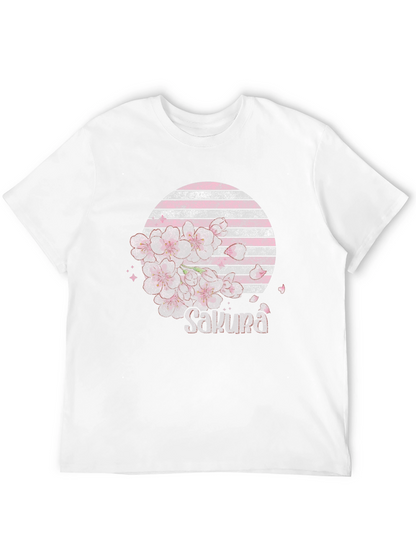 Sakura Blossom Graphic Tee - Stylish Japanese Design