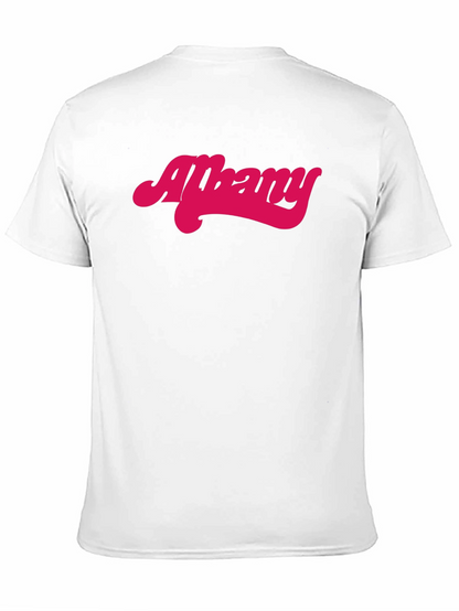 Albany Retro Style Graphic Tee - Black