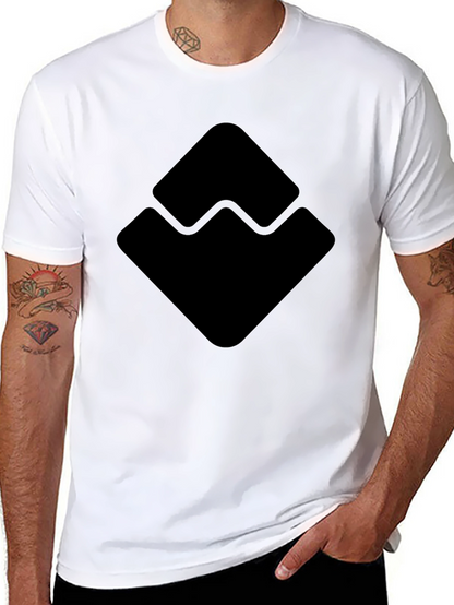 Geometric Logo Black T-Shirt