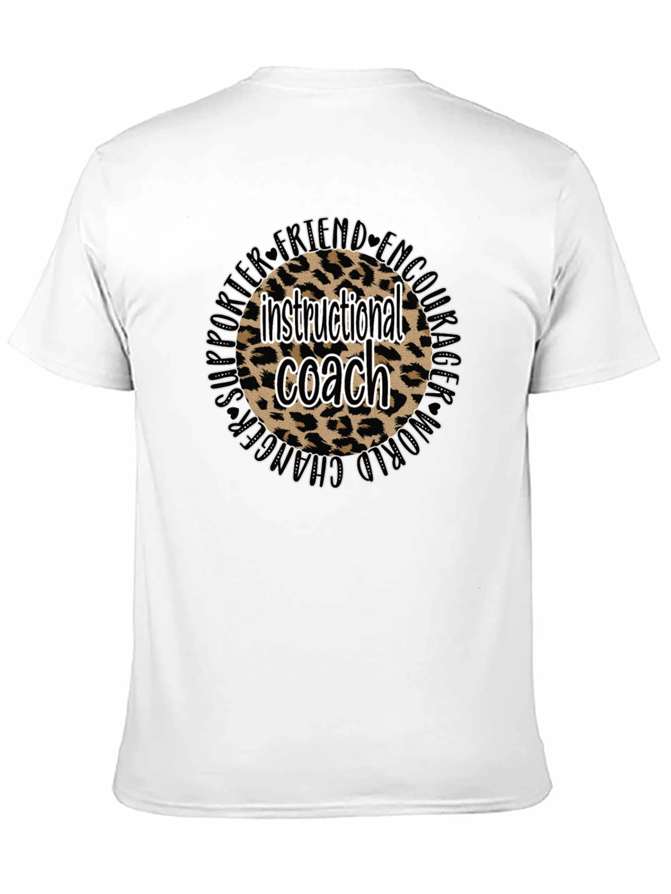 Instructional Coach Leopard Print T-Shirt