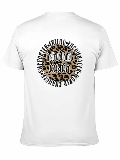 Instructional Coach Leopard Print T-Shirt