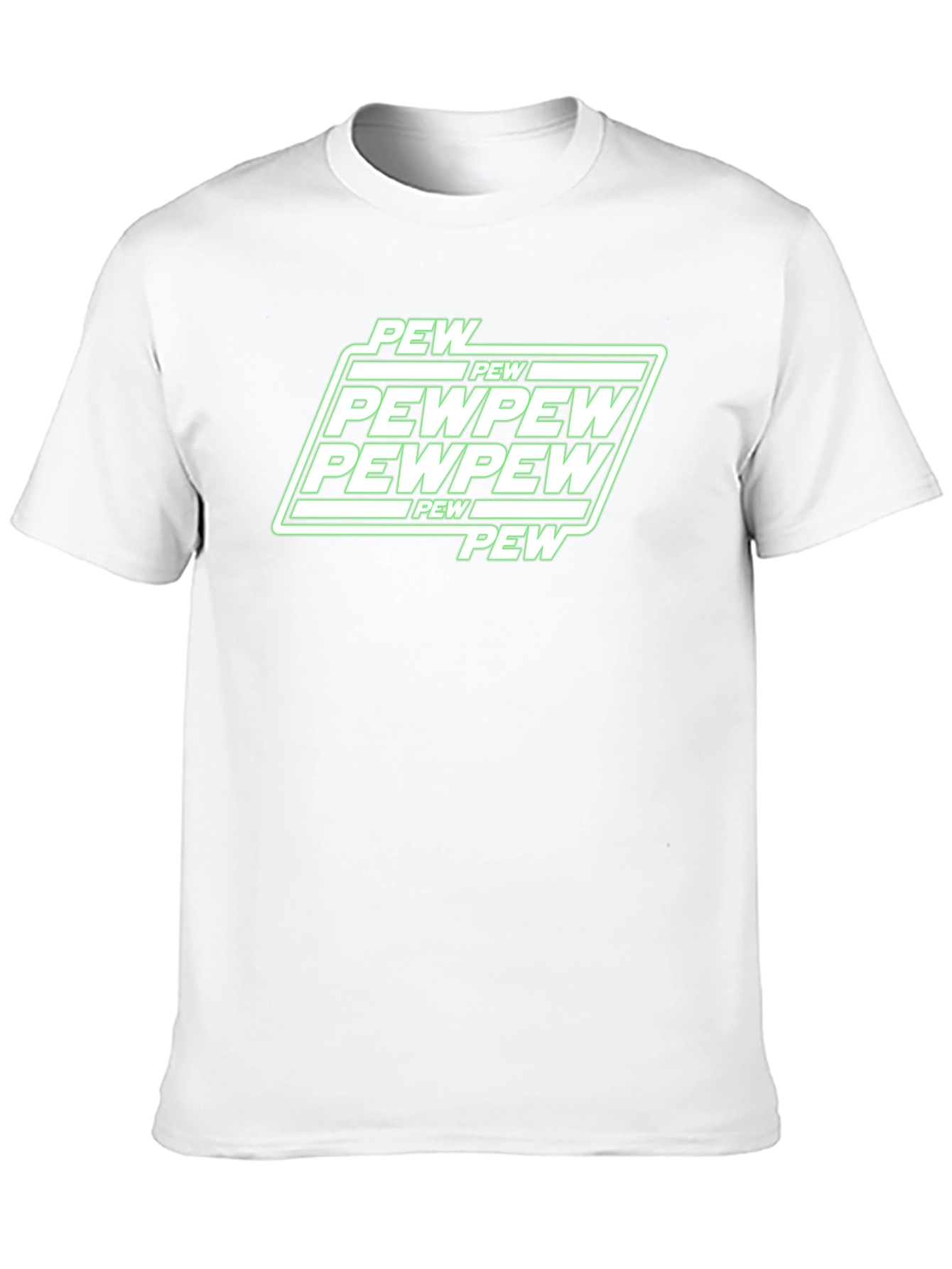 Pew Pew Graphic Black T-Shirt Funny Gamer Tee