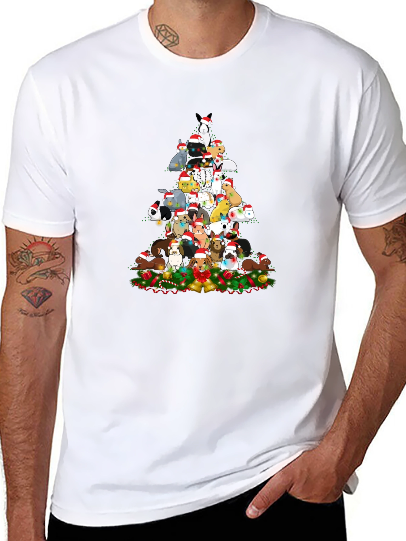 Festive Christmas Animals T-Shirt