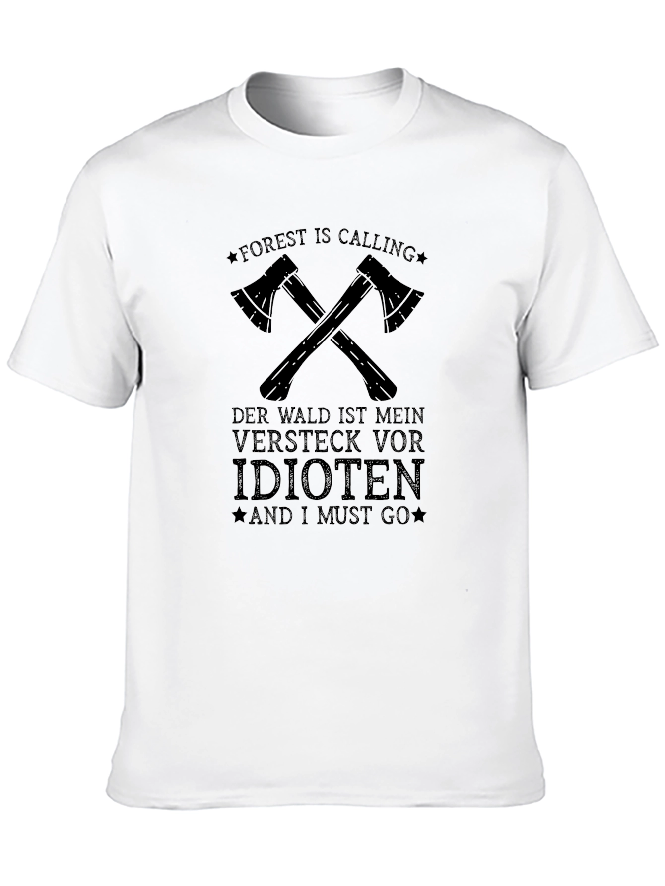 Forest Calling Axe T-Shirt - Black