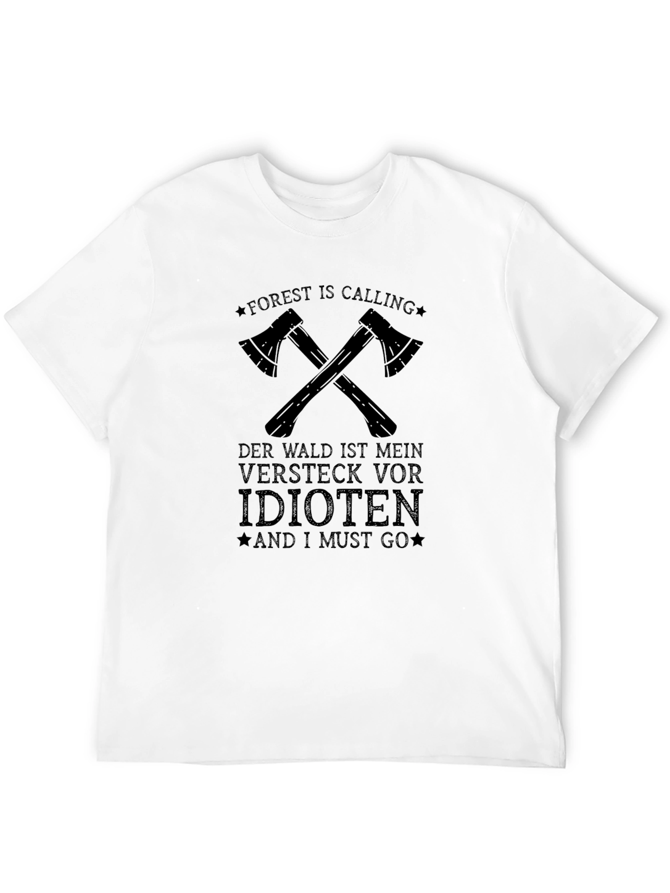 Forest Calling Axe T-Shirt - Black