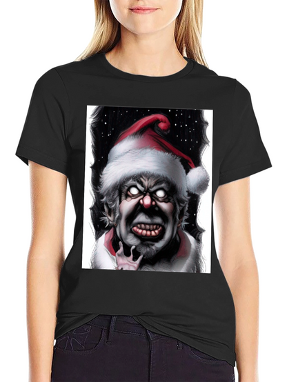 Creepy Santa Graphic T-Shirt