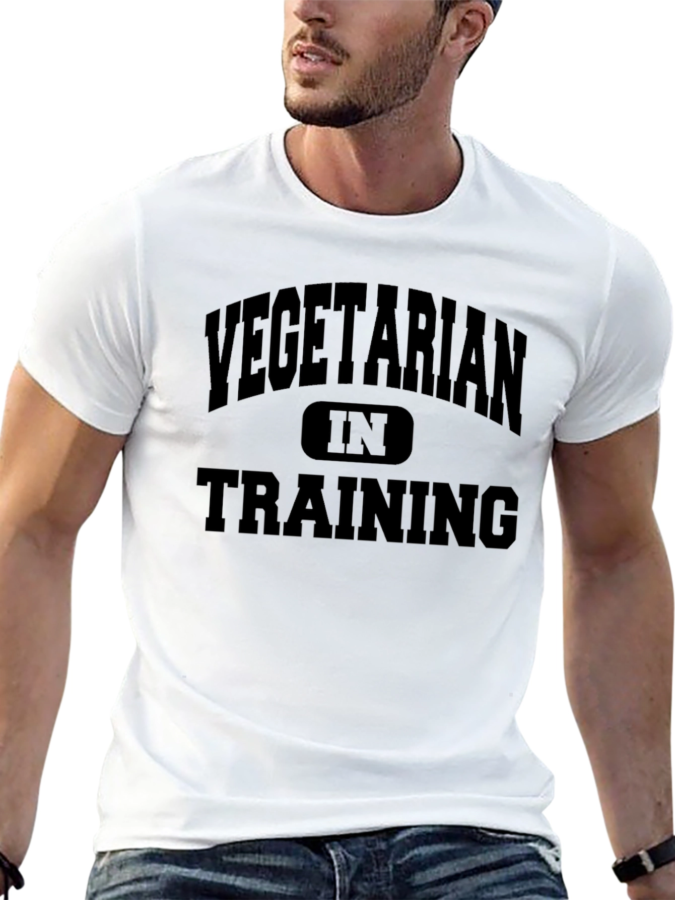 Vegetarian in Training Graphic T-Shirt
