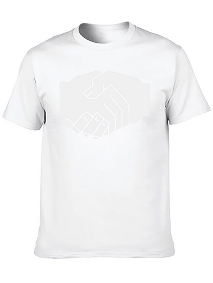 Handshake Graphic Black T-Shirt