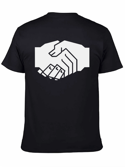 Handshake Graphic Black T-Shirt