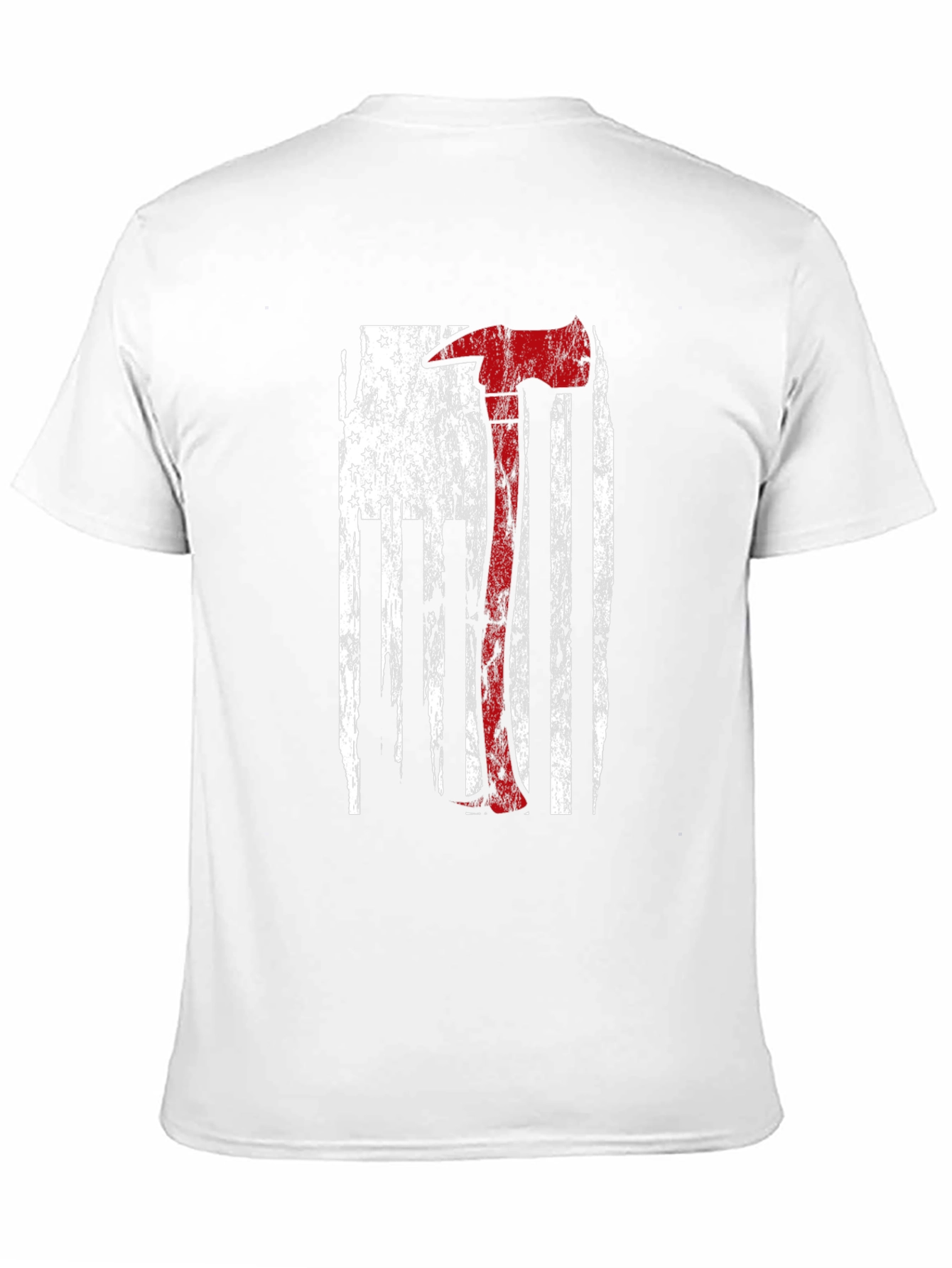 Firefighter Axe US Flag T-Shirt
