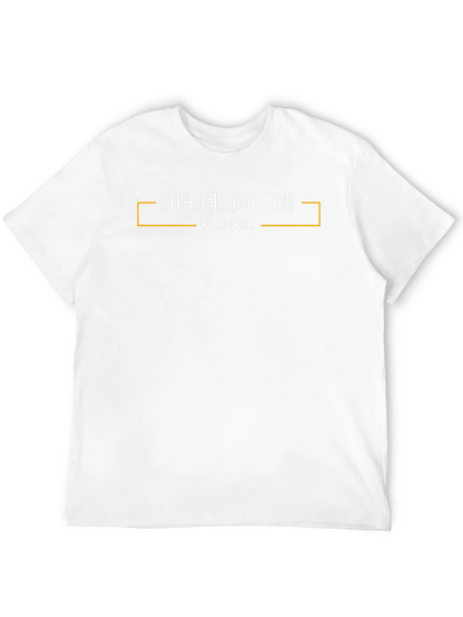 Gym Selfie Forever Black Cotton Tee