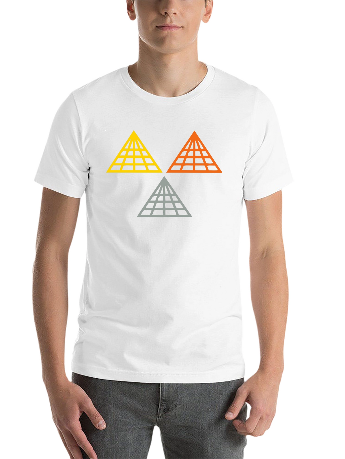 Geometric Pyramid Graphic Tee