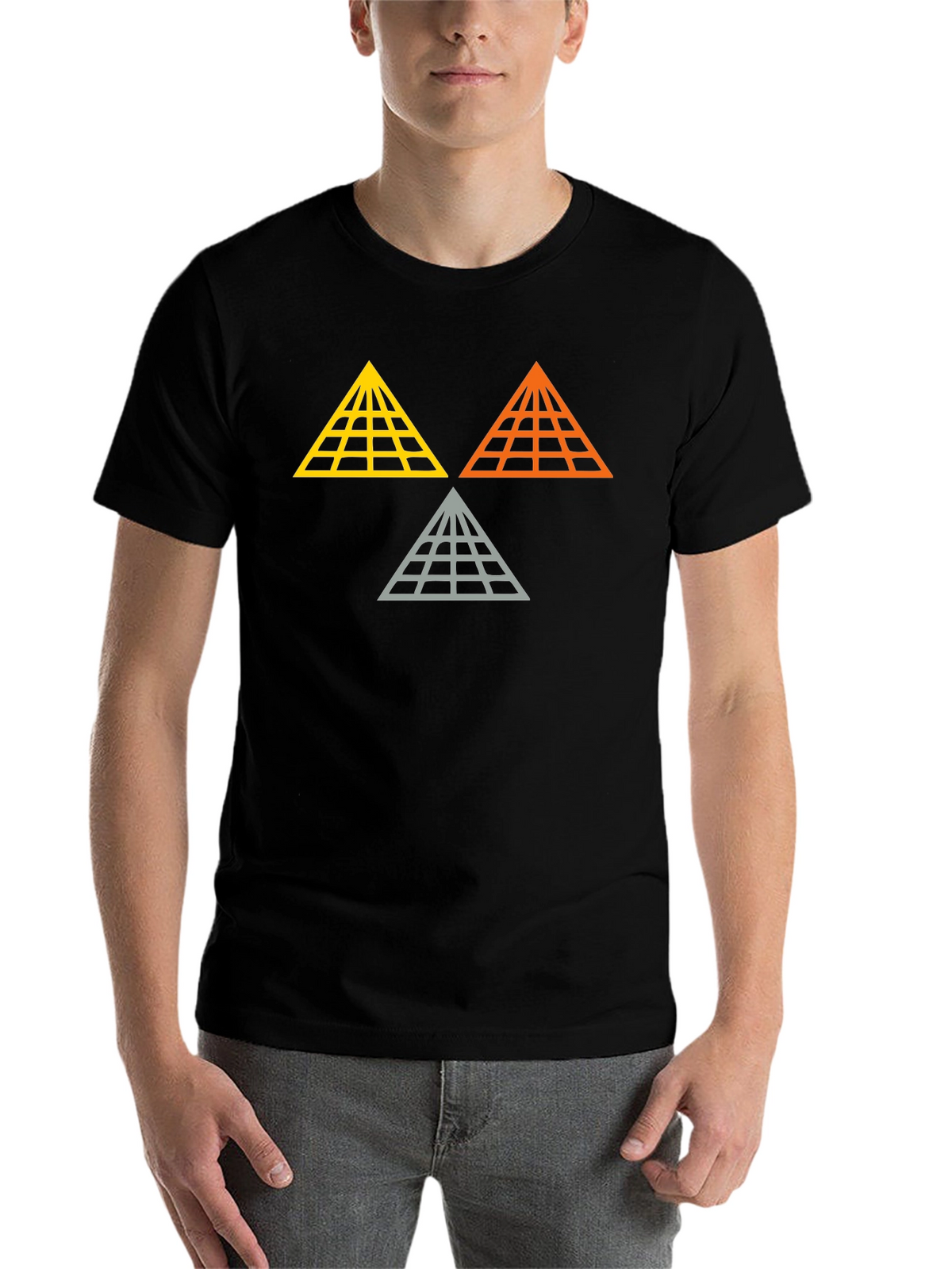 Geometric Pyramid Graphic Tee