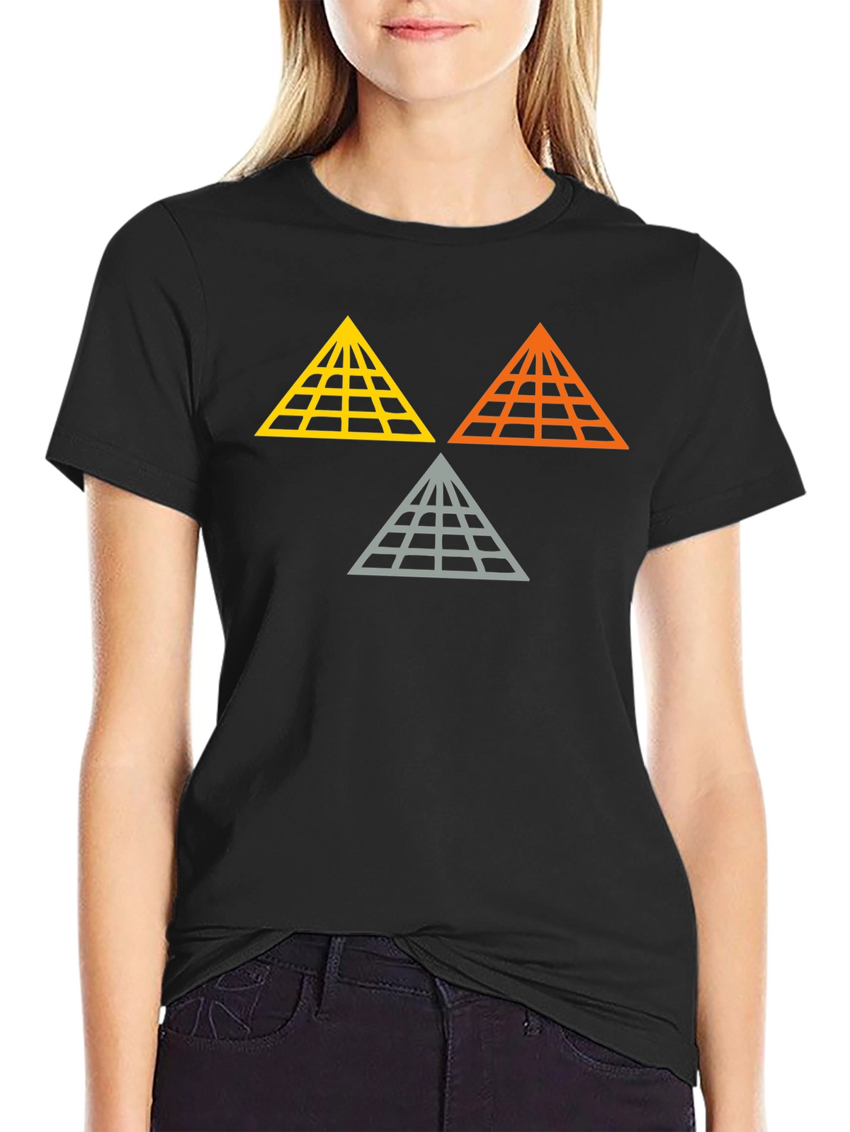 Geometric Pyramid Graphic Tee