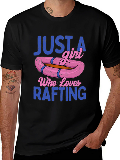 Just a Girl Who Loves Rafting T-Shirt