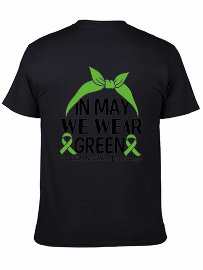 In May We Wear Green Mental Health Awareness T-Shirt