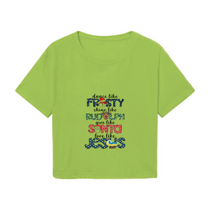Inspirational Christmas Quote Graphic Crop T?Shirt