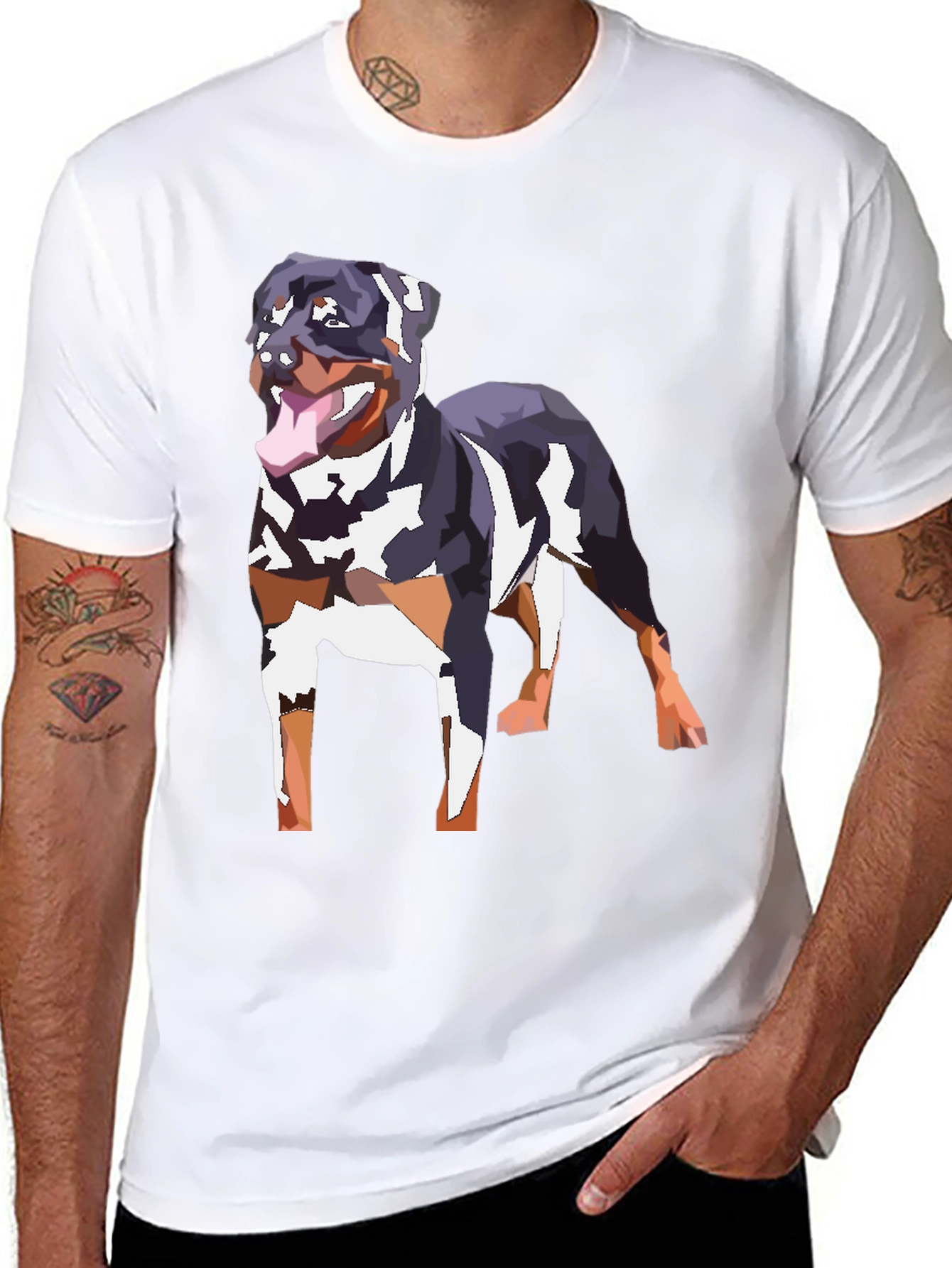 Rottweiler Graphic Tee - Black