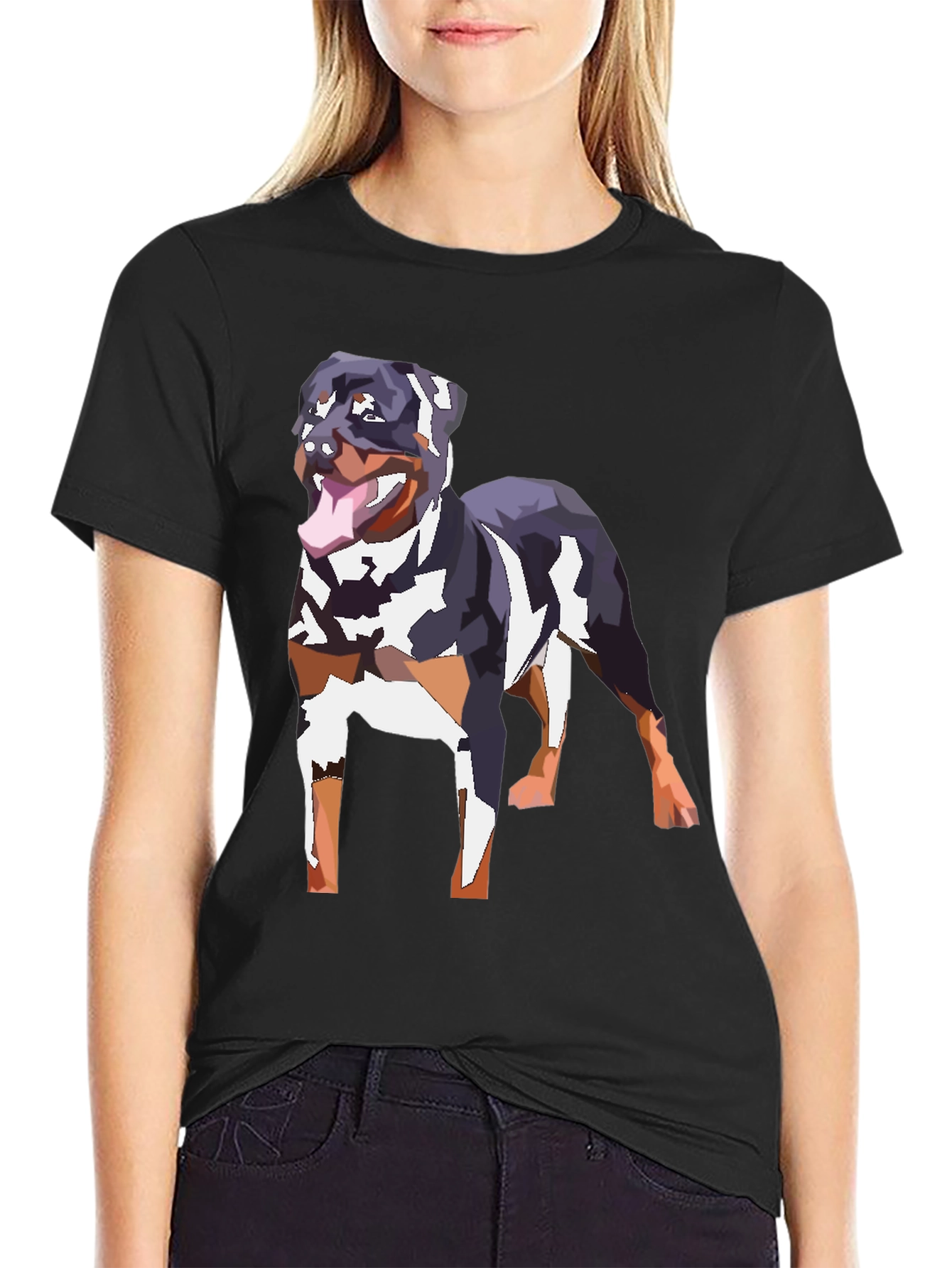 Rottweiler Graphic Tee - Black