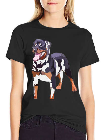 Rottweiler Graphic Tee - Black
