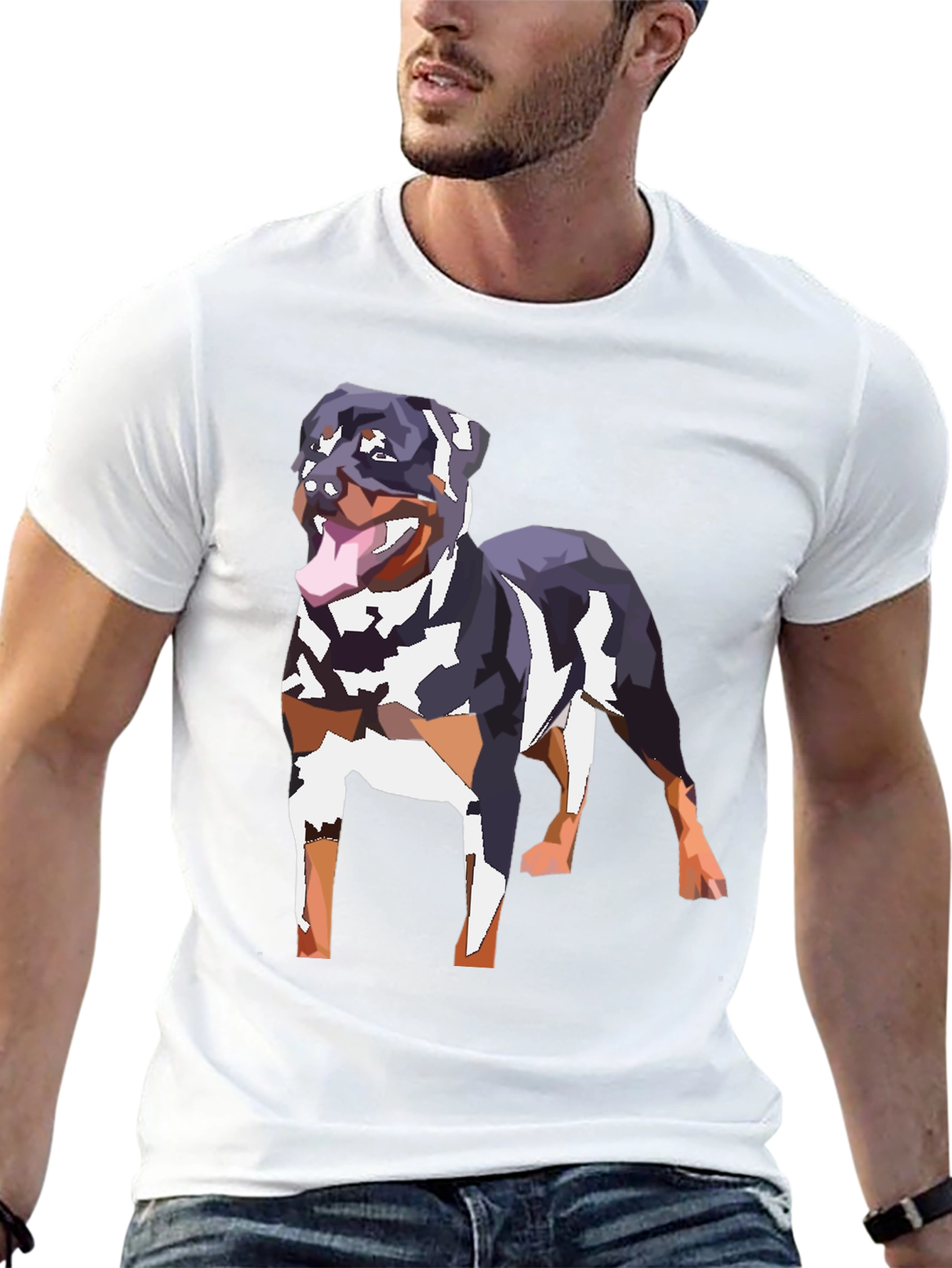 Rottweiler Graphic Tee - Black
