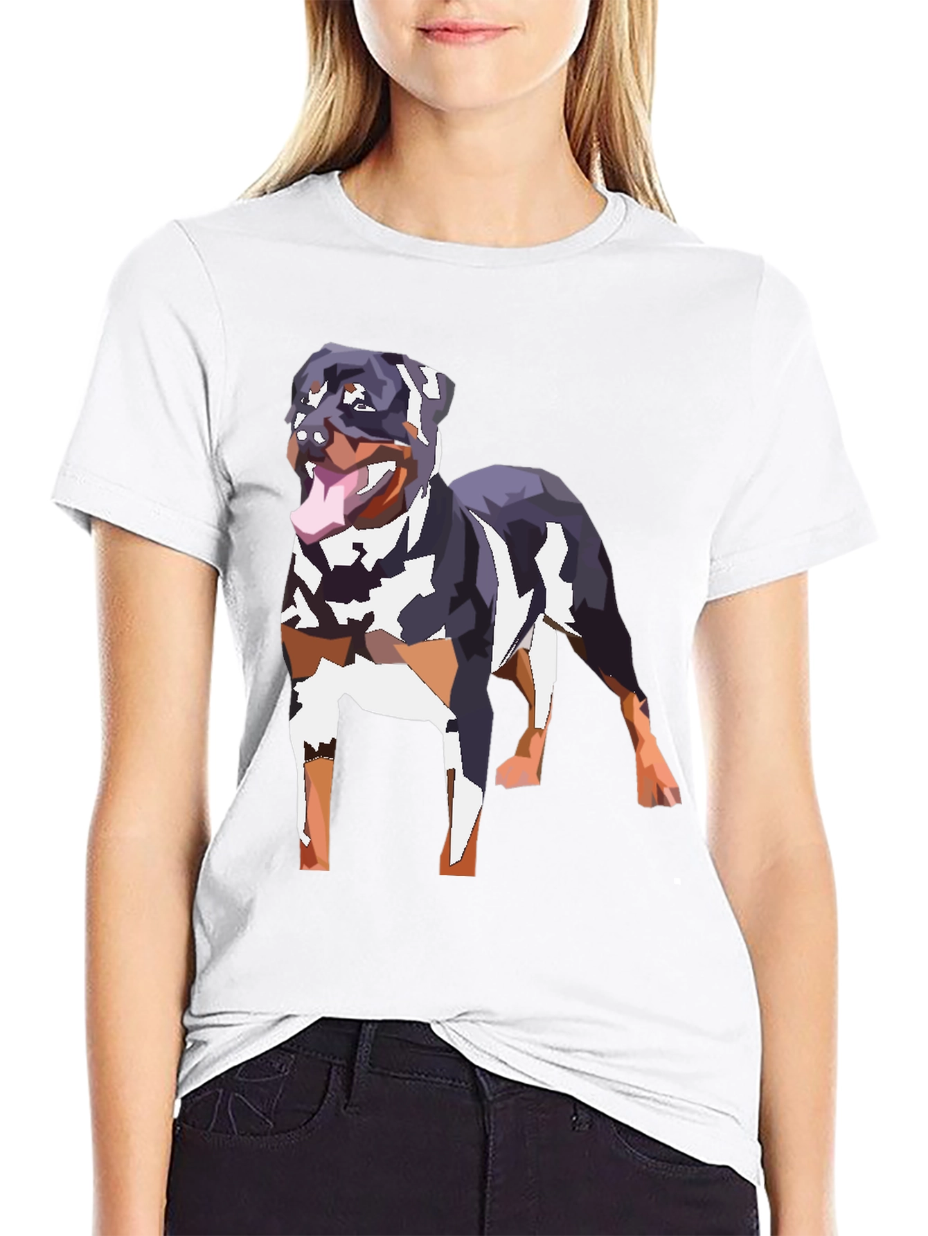Rottweiler Graphic Tee - Black