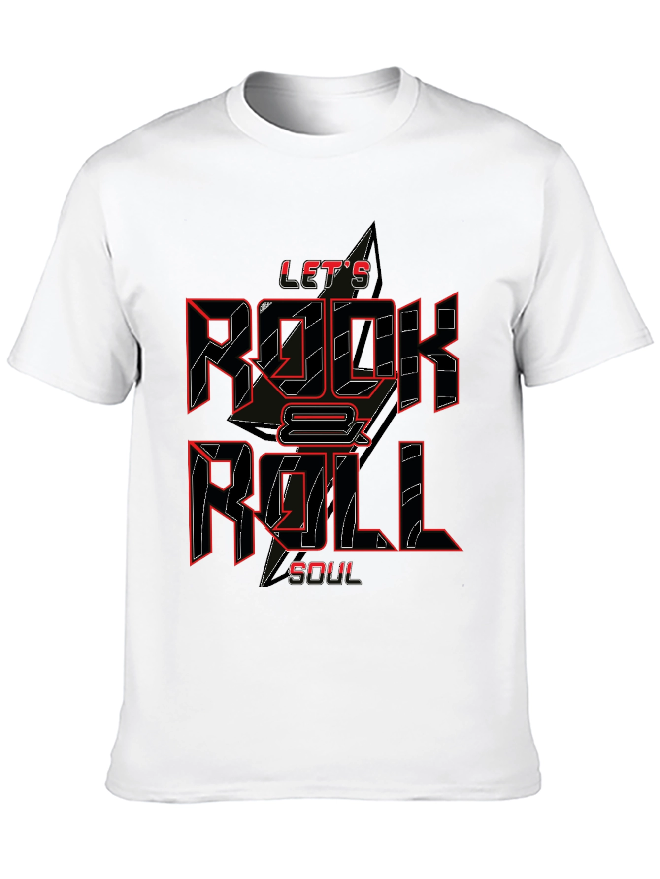 Lets Rock & Roll Soul Black T-Shirt