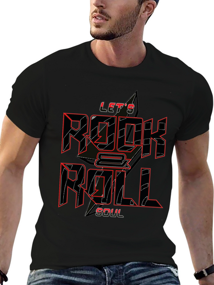 Lets Rock & Roll Soul Black T-Shirt