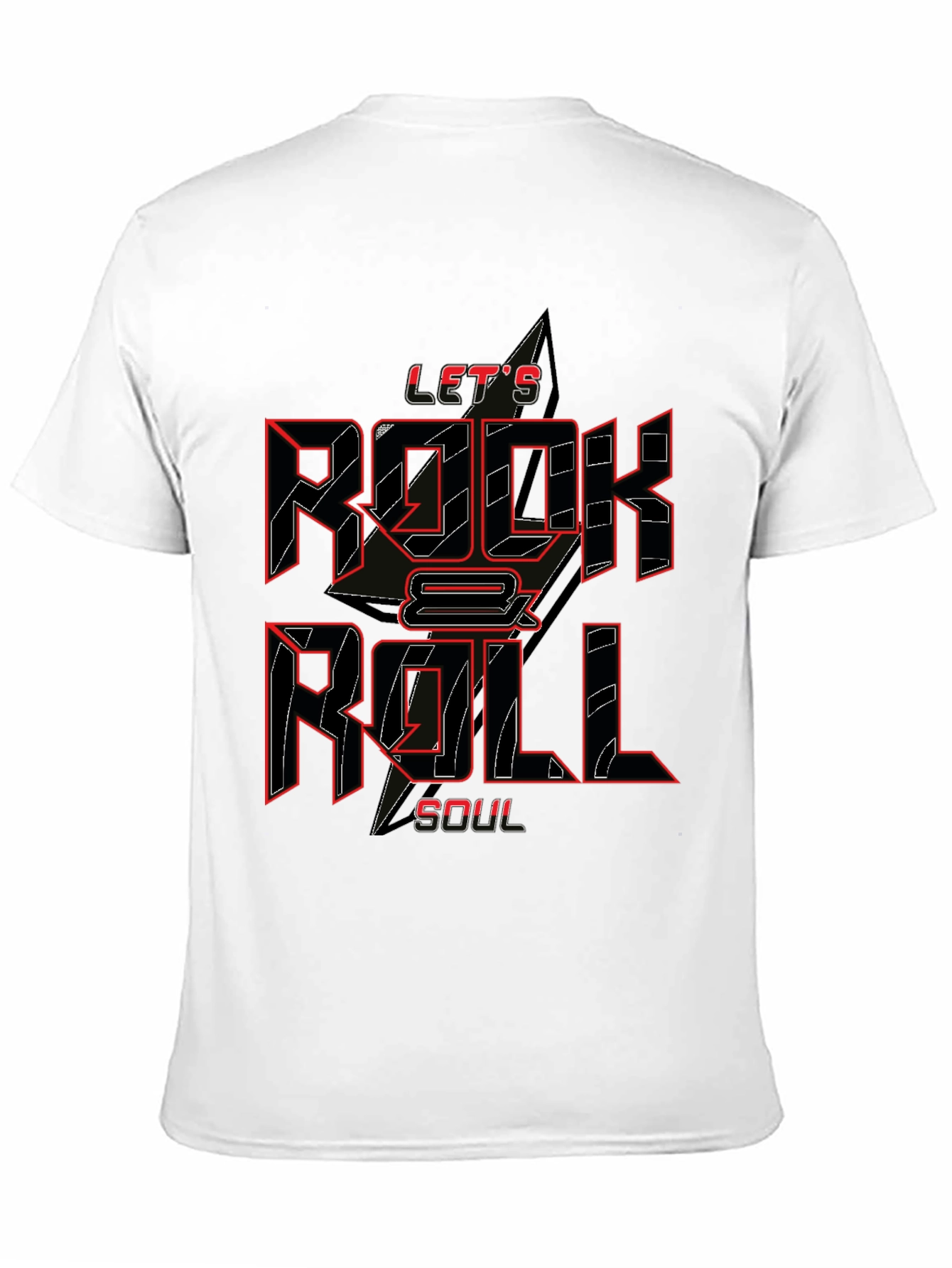 Lets Rock & Roll Soul Black T-Shirt