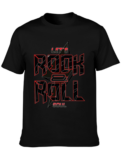 Lets Rock & Roll Soul Black T-Shirt