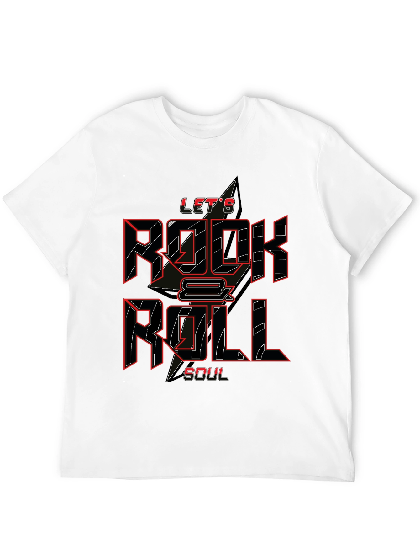 Lets Rock & Roll Soul Black T-Shirt