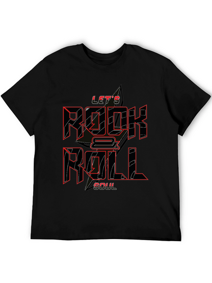 Lets Rock & Roll Soul Black T-Shirt