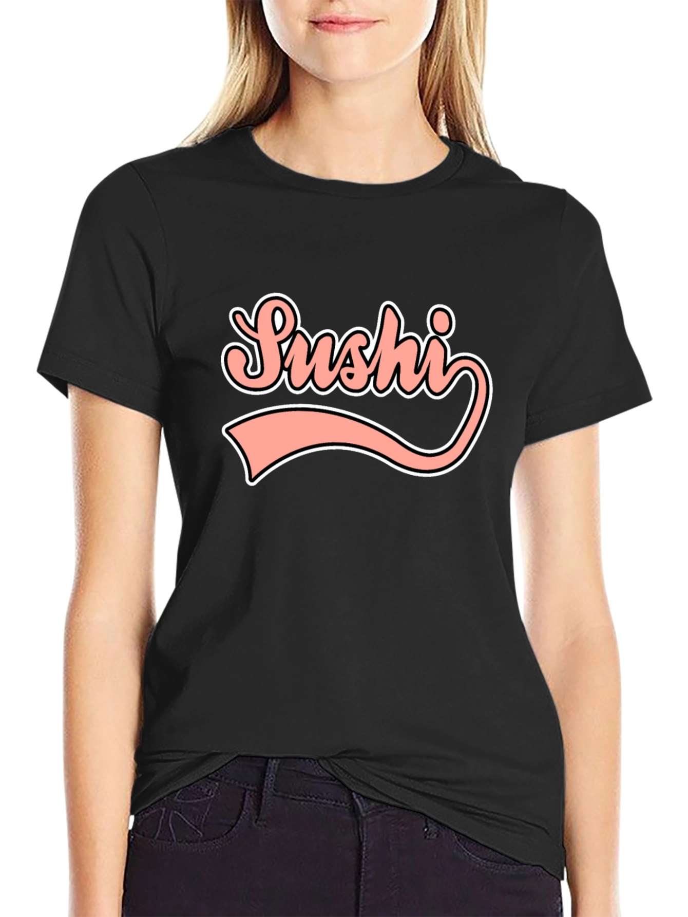 Sushi Retro Graphic Tee - Trendy Unisex T-Shirt