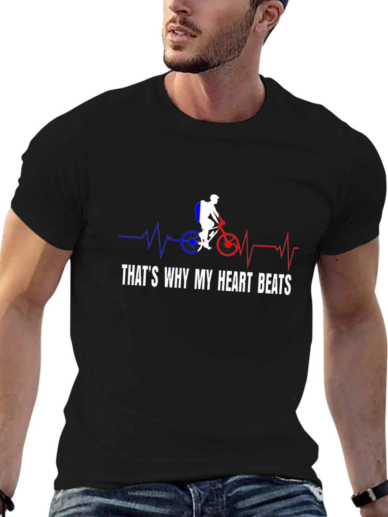 Thats Why My Heart Beats Biking T-Shirt