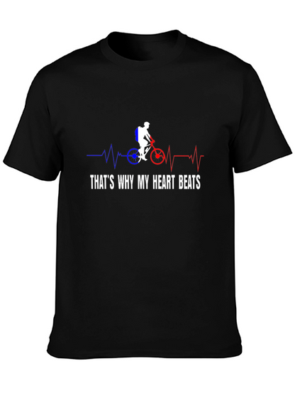 Thats Why My Heart Beats Biking T-Shirt