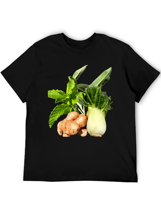 Ginger Fennel & Mint Black T-Shirt